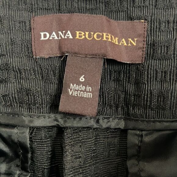 Dana Buchman Women Crop Pants Black Bohemian Rendezvous Size 6 NWT - Picture 3 of 16